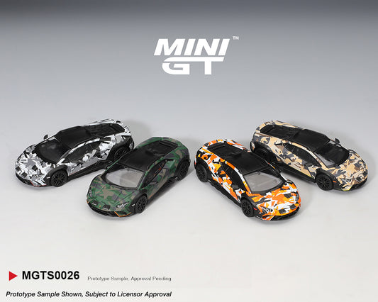 (Preorder) Mini GT 1:64 Lamborghini Huracán Sterrato All Terrain Set of 4 – Special Edition - House of Cars Virginia