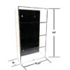 Showcase 1:24 4 Cars Wall Mount Collector Display Case (10.5″x5″x19″) – Mijo Exclusives
