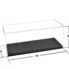 Showcase 1:18 with Black Synthetic Leather Base Collector Display Case (14″x6″x6″) – Mijo Exclusives