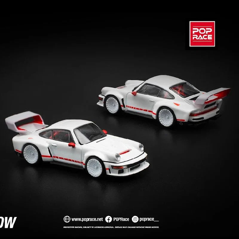 POPRACE 1/64 - Singer DLS Turbo (Track) - Blanche - PR640226 - House of Cars Virginia