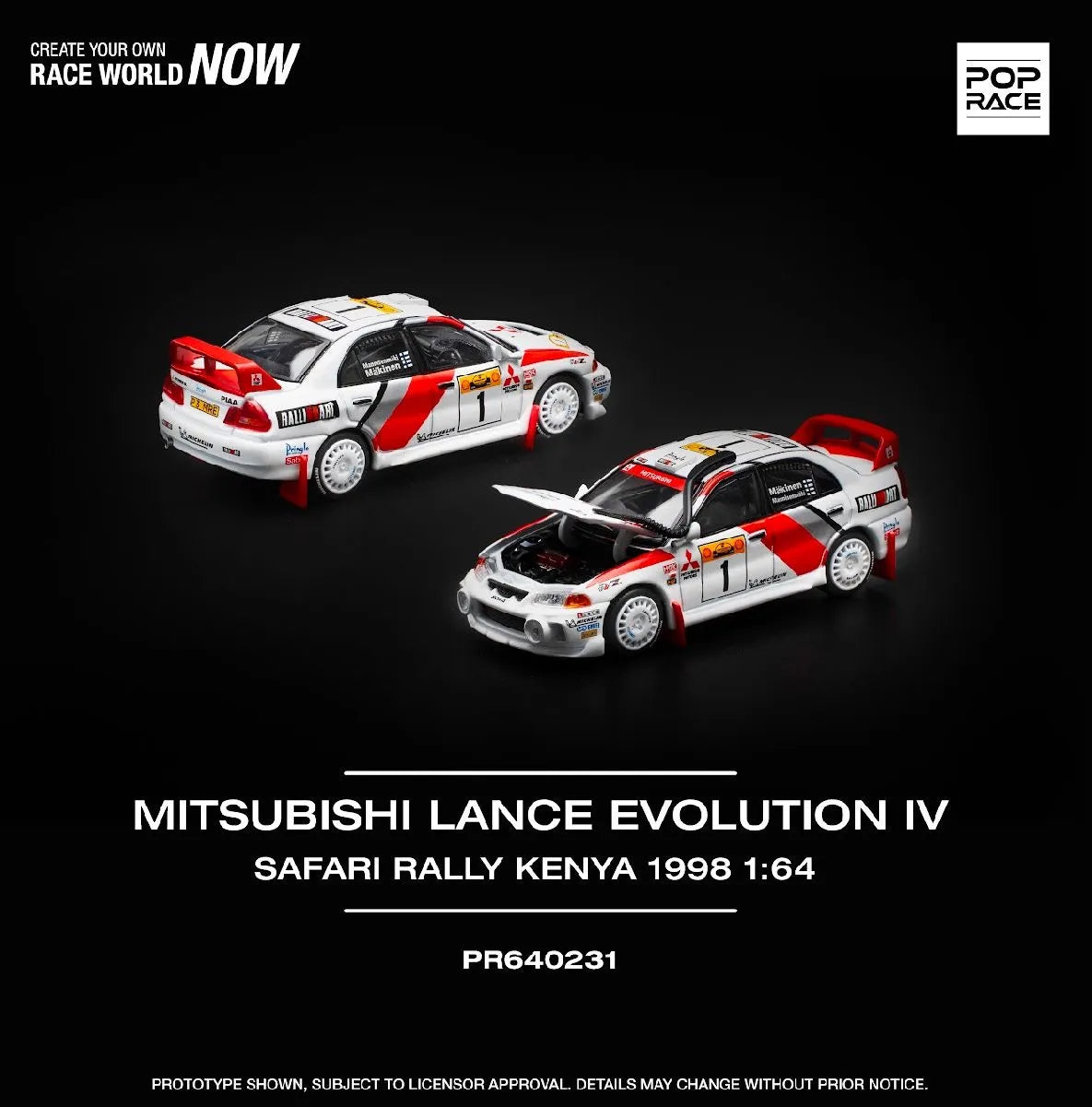Pop Race 1:64 Mitsubishi Lance Evolution IV ‘1998