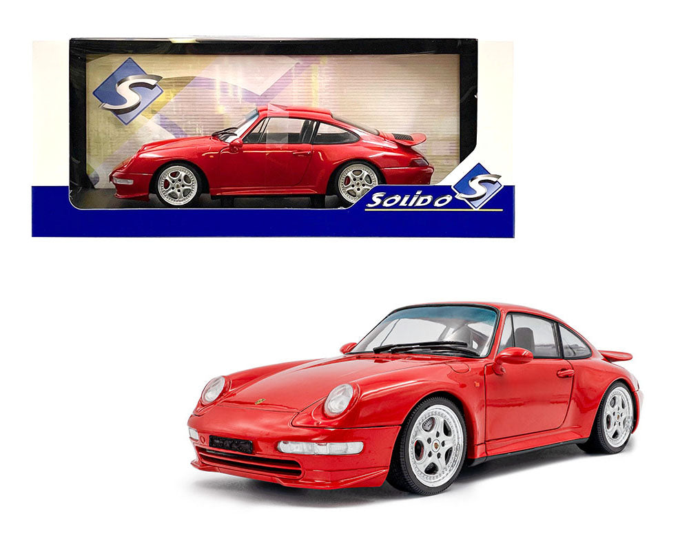 Solido 1:18 1997 Porsche 911 (993) Carrera RS – Indischrot Red - House of Cars Virginia