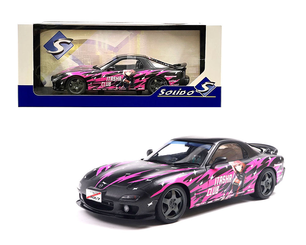 Solido 1:18 1999 Mazda RX7 FD3RS Solido Works Itasha Club – Pink - House of Cars Virginia