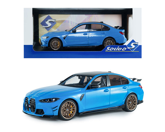 Solido 1:18 2024 BMW M3 Performance Parts – Daytona Beach Blue