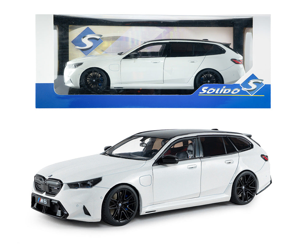 Solido 1:18 2025 BMW M5 Touring – Alpine White Solid