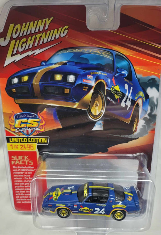 Johnny Lightning 2024 DOUBLE TAKE Sunco Pontiac TransAm Set. CS Exclusive - House of Cars Virginia