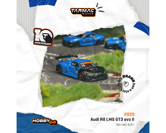 Tarmac Works 1:64 Audi R8 LMS GT3 evo II Tarmac Works 10th Anniversary Limited Edition - House of Cars Virginia
