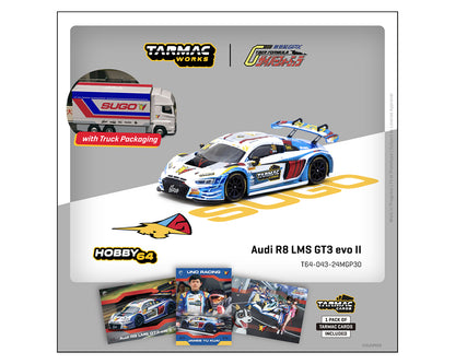 Tarmac Works 1:64 Audi R8 LMS GT3 evo II Sugo – Macau GT Cup – FIA GT World Cup 2024 Uno Racing James Yu – Hobby64 & Tarmac Cards - House of Cars Virginia