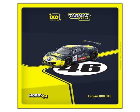 Tarmac Works 1:64 Ferrari 488 GT3 Gulf 12 Hours 2019 V. Rossi / A. Salucci / L. Marini - House of Cars Virginia