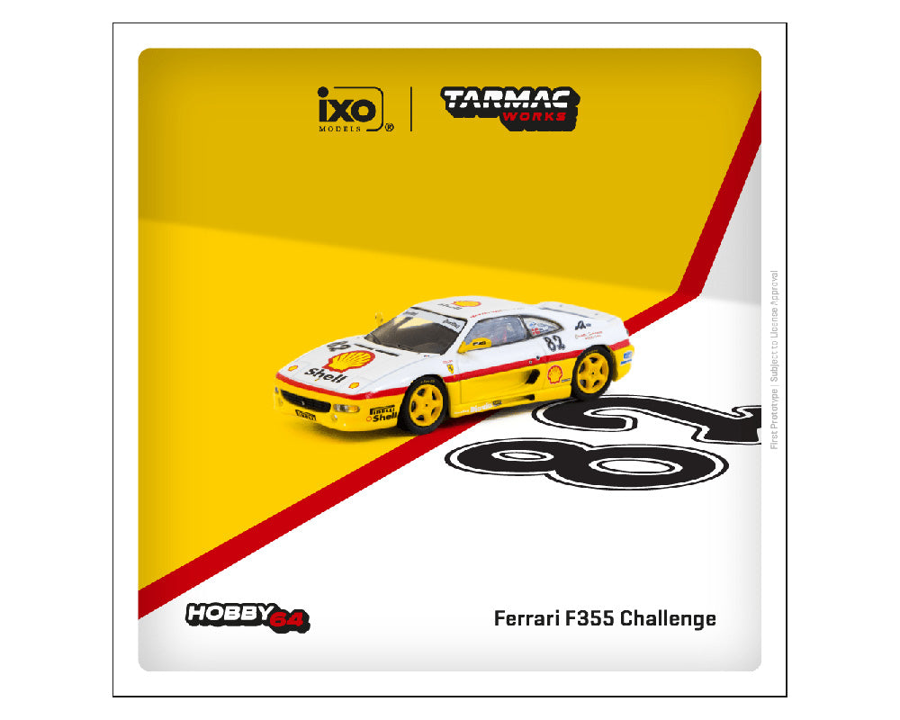 Tarmac Works 1:64 Ferrari F355 Challenge 1999 D. Peter Andersen #82 - House of Cars Virginia