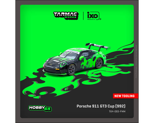 Tarmac Works 1:64 Porsche 911 GT3 Cup (992) Fire Monkey Motorsport – ixo Models Hobby64 - House of Cars Virginia