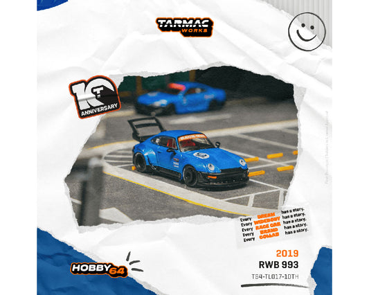 Tarmac Works 1:64 RWB 993 Tarmac Works 10th Anniversary Limited Edition - House of Cars Virginia