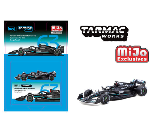 Tarmac Works 1:64 Mercedes-AMG F1 W14 E Performance Italian Grand Prix 2023 George Russell- Mijo Exclusives – Global64