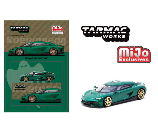 Tarmac Works 1:64 Koenigsegg Gemera – Green – Global64 – MiJo Exclusives Limited Edition - House of Cars Virginia