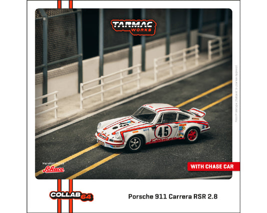 Tarmac Works 1:64 Porsche 911 Carrera RSR 2.8 24h Le Mans 1973 #45 Winner – Collab64