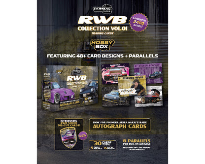 Tarmac Cards RWB Collectible Trading Cards Vol. 01 Hobby Box – Limited Edition - House of Cars Virginia