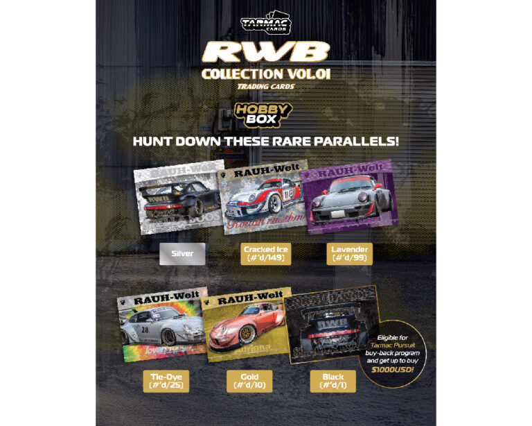 Tarmac Cards RWB Collectible Trading Cards Vol. 01 Hobby Box – Limited Edition - House of Cars Virginia