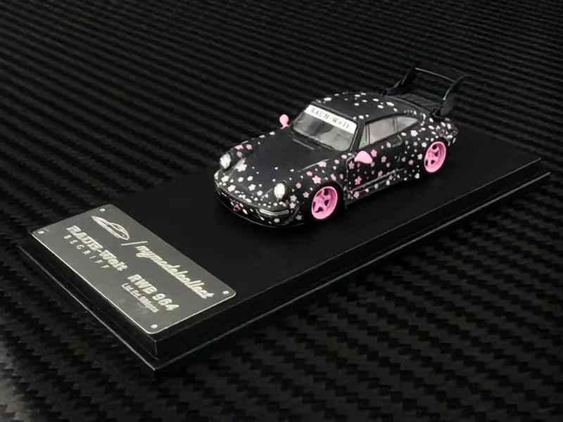 MyModelCollect RWB 964 - Matte Black w/ Pink Flowers - Ltd. Edn. /999 pcs.