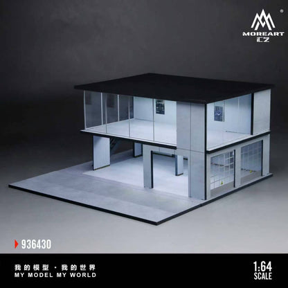 Preorder MoreArt1:64  DOUBLE-DECK CAR EXHIBITION HALL MAINTENANCE ROOM