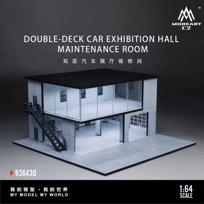 Preorder MoreArt1:64  DOUBLE-DECK CAR EXHIBITION HALL MAINTENANCE ROOM