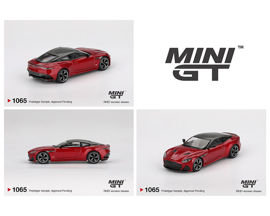 Mini GT 1:64 Aston Martin DBS – Hyper Red - House of Cars Virginia