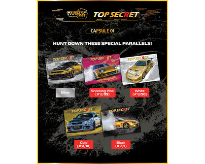 (Preorder) Tarmac Cards Top Secret Capsule Collectible Trading Cards Volume 1 – Limited Edition - House of Cars Virginia