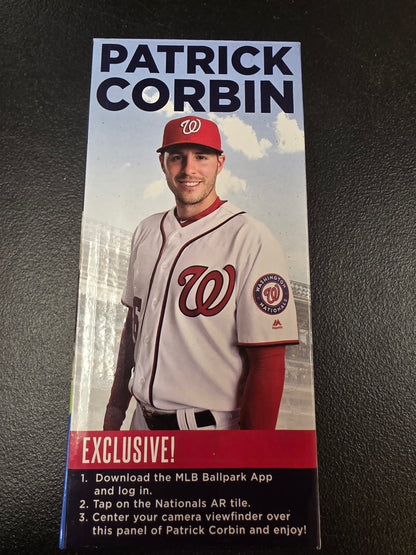 2019 Nationals PATRICK CORBIN Bobblehead WASHINGTON BOBBLE Stadium Giveaway Sga