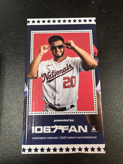 2023 Nationals KEIBERT RUIZ Rookie Bobblehead WASHINGTON BOBBLE Sep 2023 HOT SGA