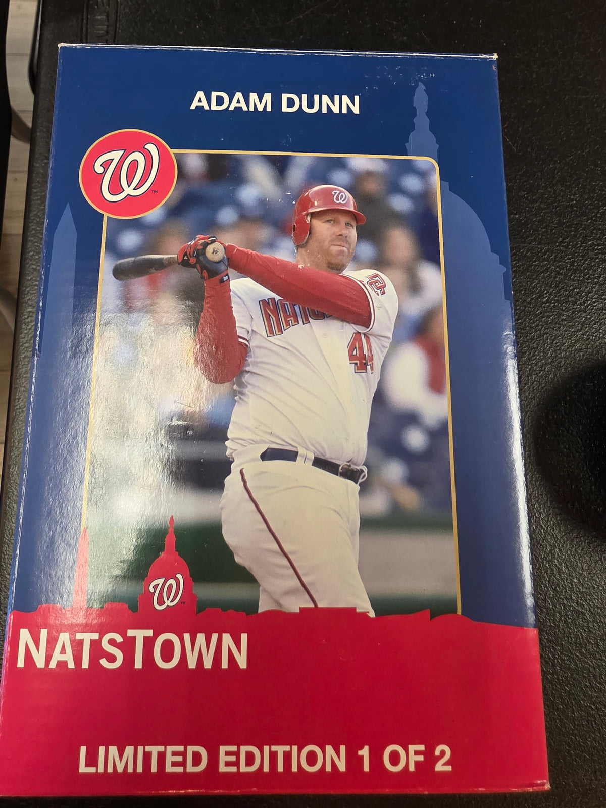 Adam Dunn Washington Nationals 08/08/09 Limited Edition Bobble Head MLB New Box