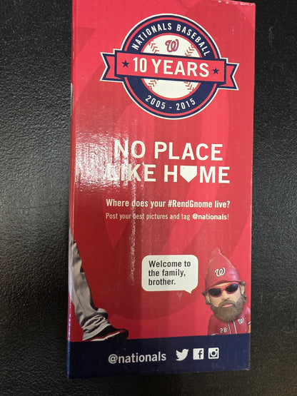 2015 Washington Nationals ANTHONY RENDON Garden Gnome Figure Like Bobble SGA - House of Cars Virginia