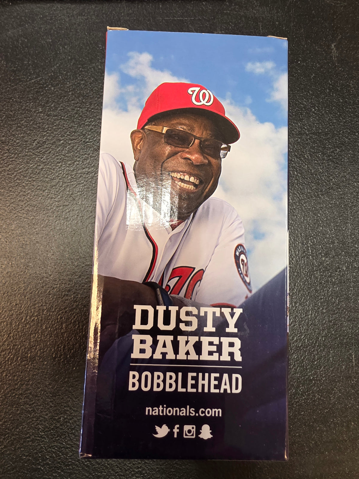 Washington Nationals Dusty Baker Bobblehead Manager 2016 - NIB - House of Cars Virginia