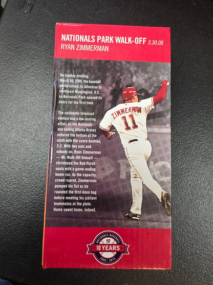 Ryan Zimmerman 2015 Washington Nationals Park "Walk-Off Home Run" Bobblehead SGA