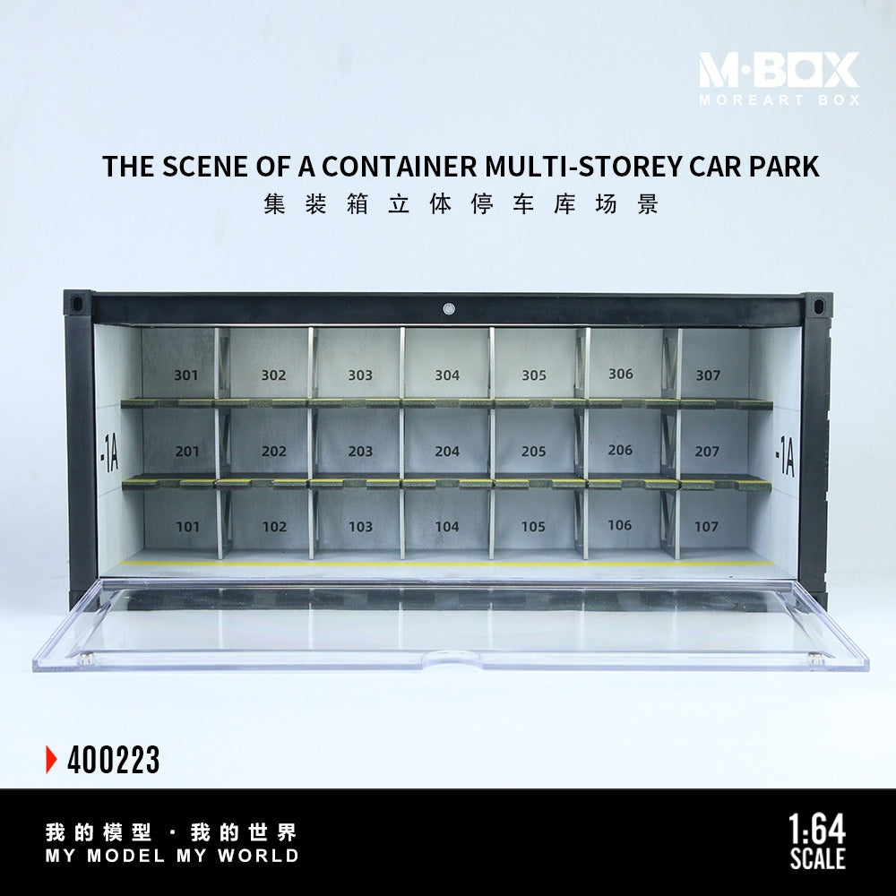 (Preorder)  MBOX 1/64 Container Automated Parking System (model MB400223) - House of Cars Virginia