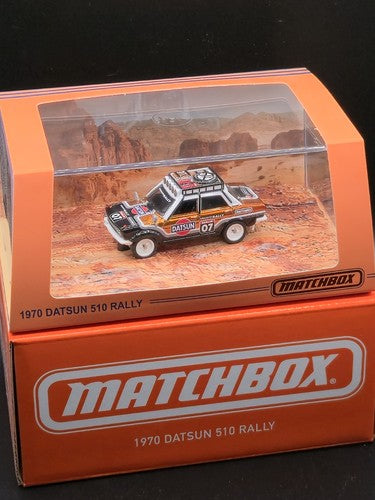Matchbox Mattel Creations 1970 Datsun 510 Rally **SEALED** - House of Cars Virginia