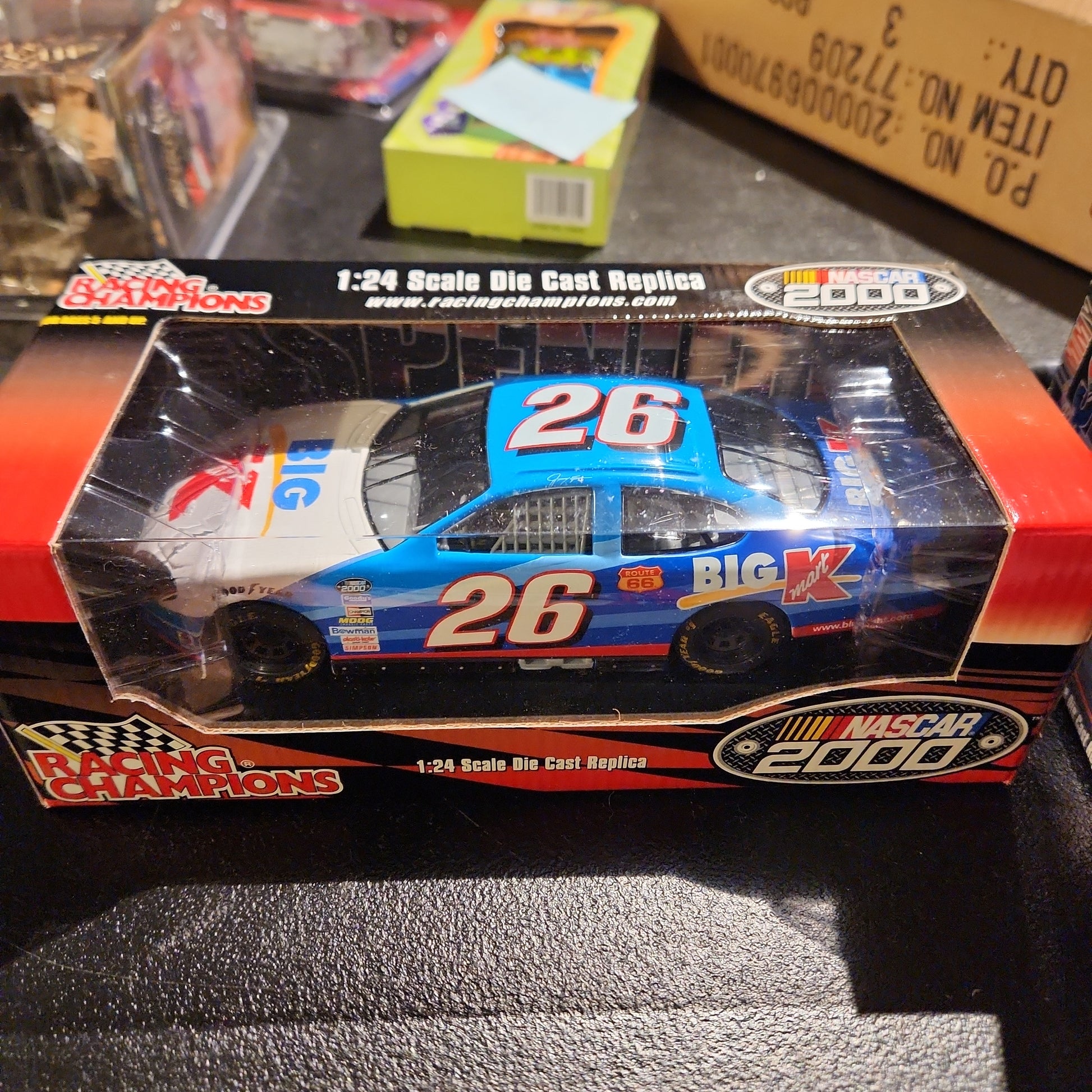 NASCAR 2000 Racing Champions Jimmy Spencer Car #26 Big Kmart 1/24 Diecast - House of Cars Virginia
