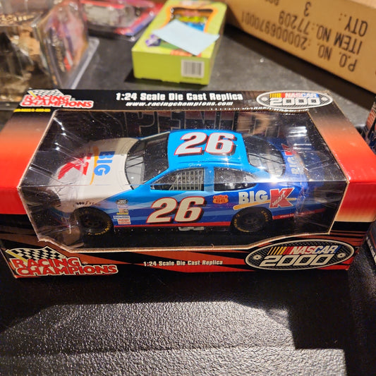 NASCAR 2000 Racing Champions Jimmy Spencer Car #26 Big Kmart 1/24 Diecast - House of Cars Virginia