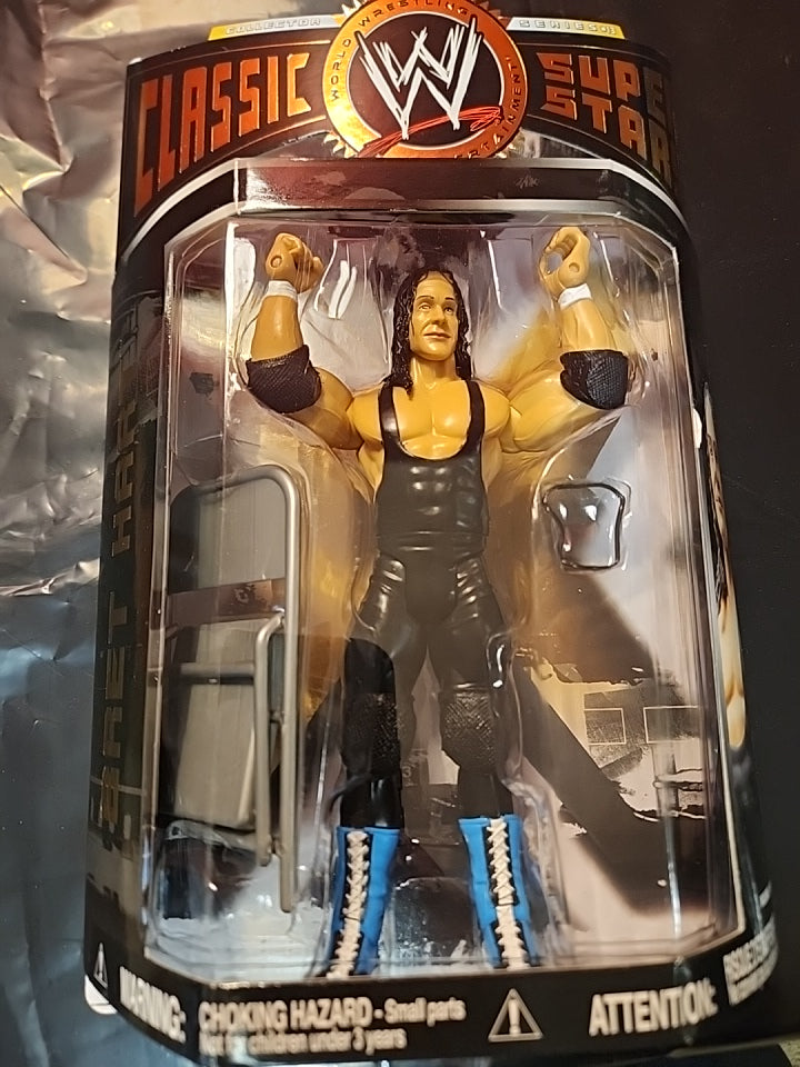WWE CLASSIC SUPERSTARS SERIES 13 BRET HART ACTION FIGURE NIP VHTF - House of Cars Virginia