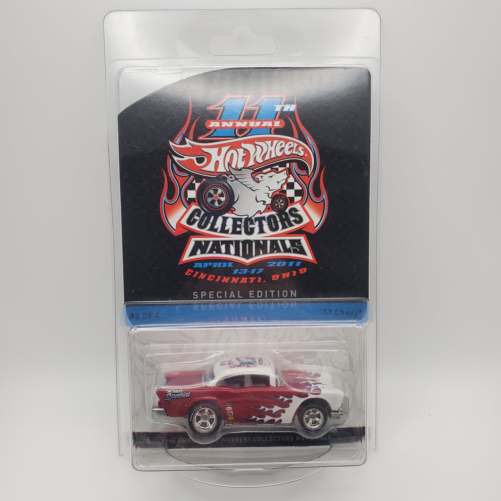 Hot Wheels 11th Collectors Nationals 2011 Convention '57 Chevy 3 of 4 442/2000 Cincinnati Ohio Special Edition - House of Cars Virginia