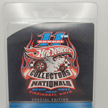 Hot Wheels 11th Collectors Nationals 2011 Convention '57 Chevy 3 of 4 442/2000 Cincinnati Ohio Special Edition - House of Cars Virginia