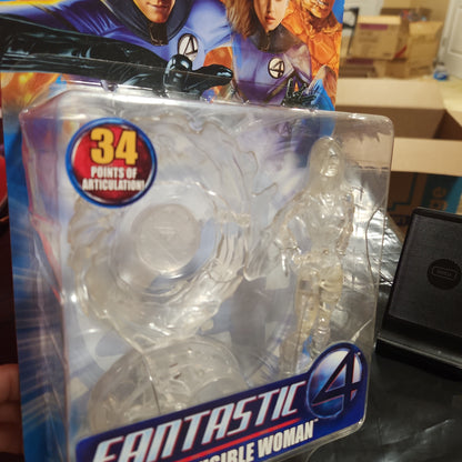Fantastic 4 Movie Power Blast Clear Invisible Woman Action Figure Brand New Nice. - House of Cars Virginia