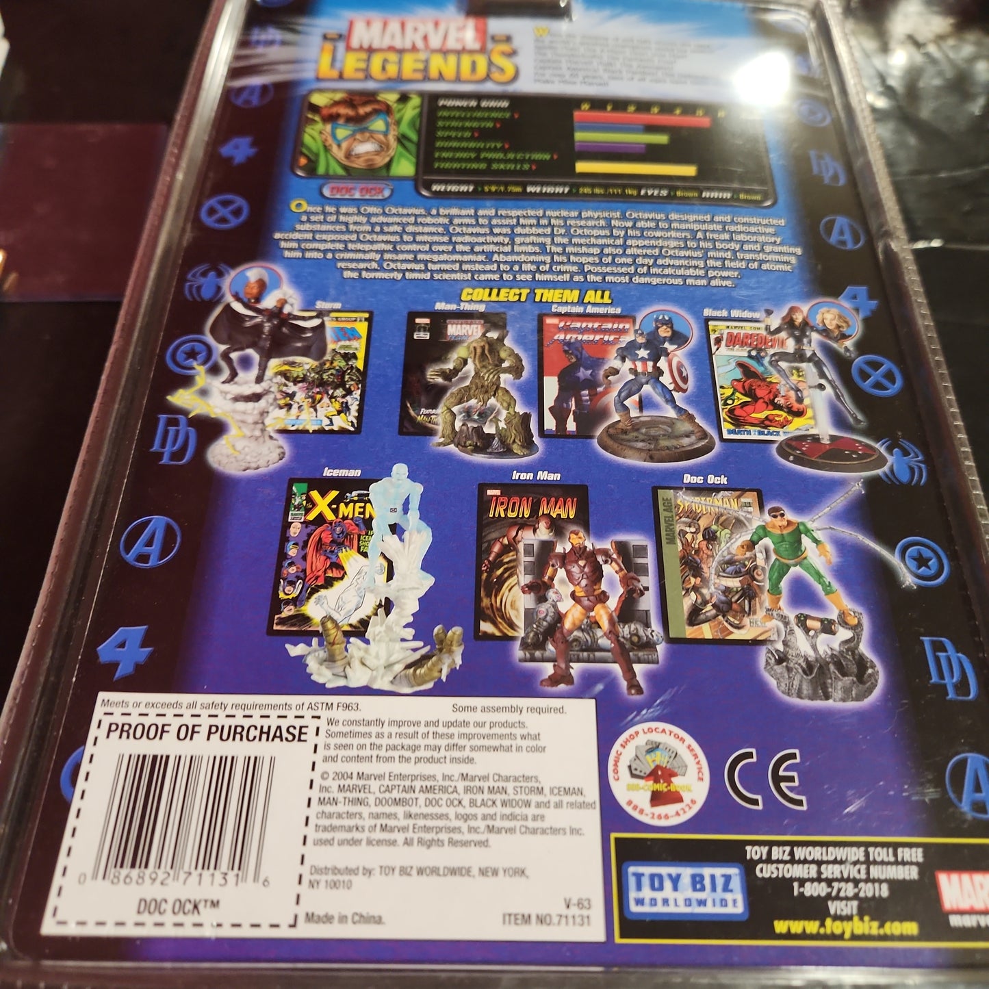 Marvel Legends DOC OCK Series 8 Action Figure Comic Book & Card 2004 Toy Biz S10 - House of Cars Virginia