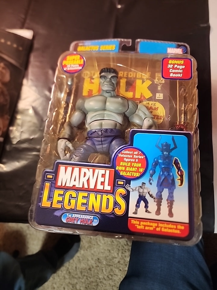 Marvel Legends Galactus Series Grey Hulk Action Figure ToyBiz Sealed New 2005 - House of Cars Virginia