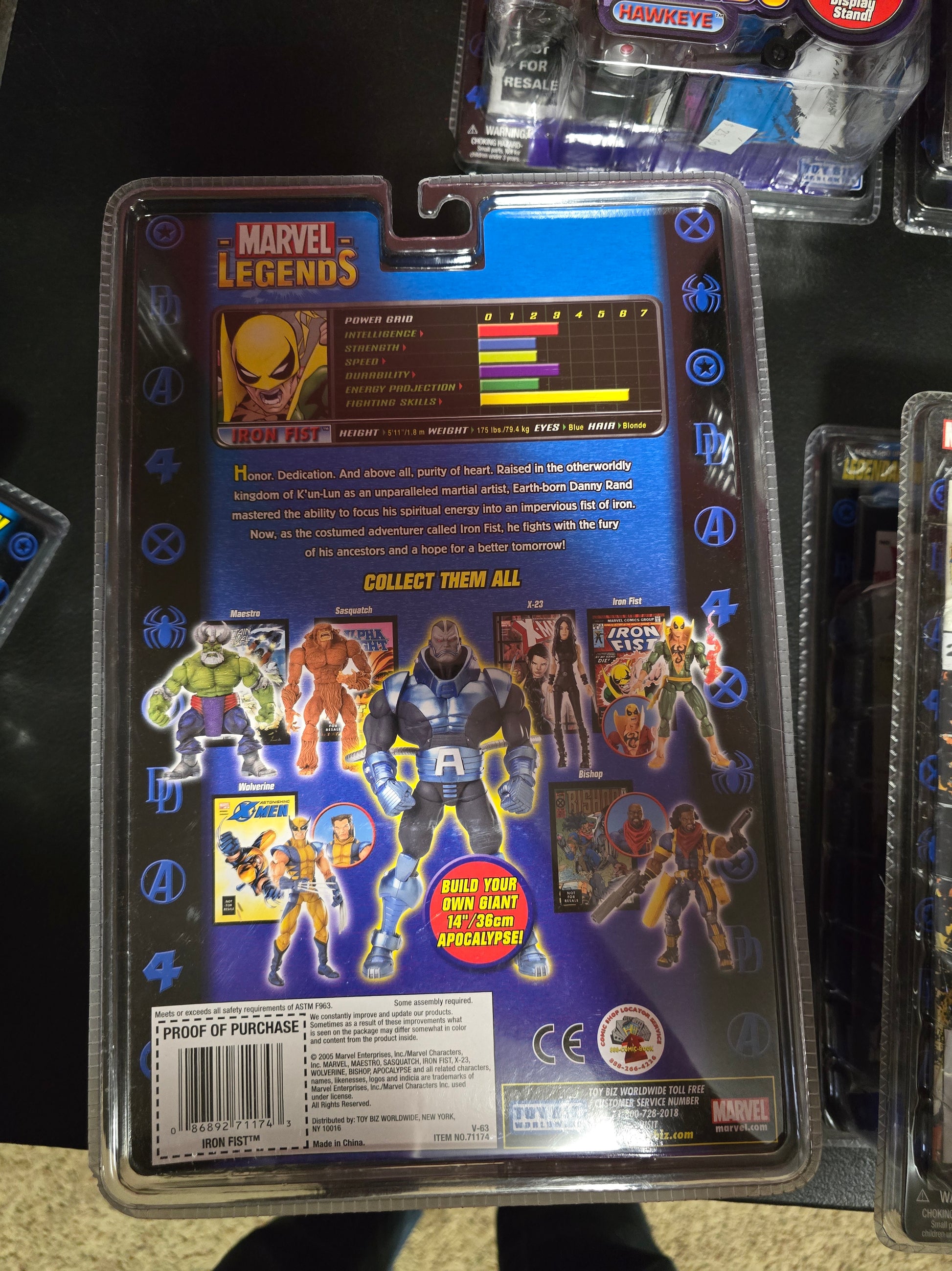 Marvel Legends Iron Fist Action Figure. Apocalypse Series.  Mint Condition! - House of Cars Virginia