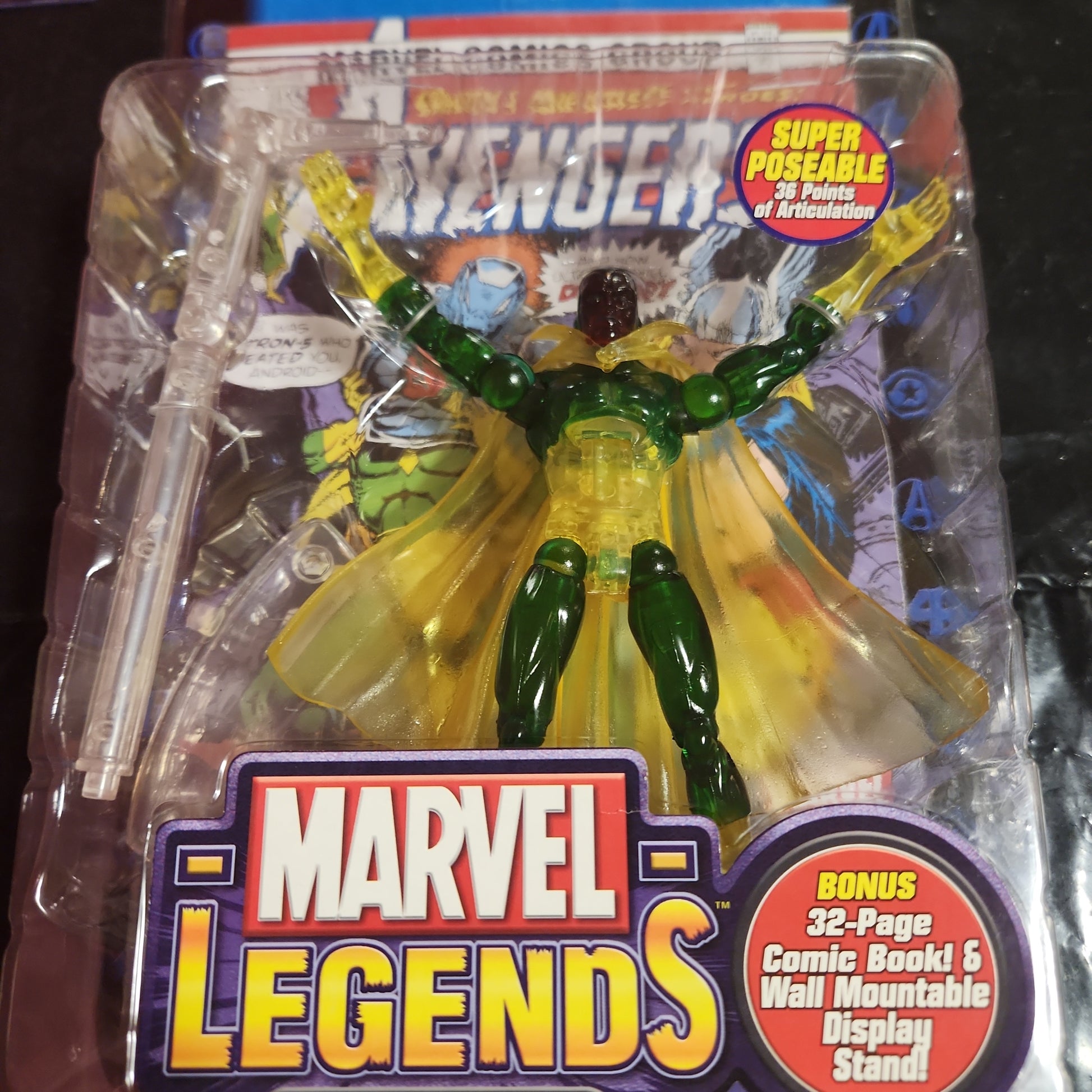Marvel Legends Series VII 7 Avengers - PHASING VISION (ToyBiz, 2004) NIB - House of Cars Virginia