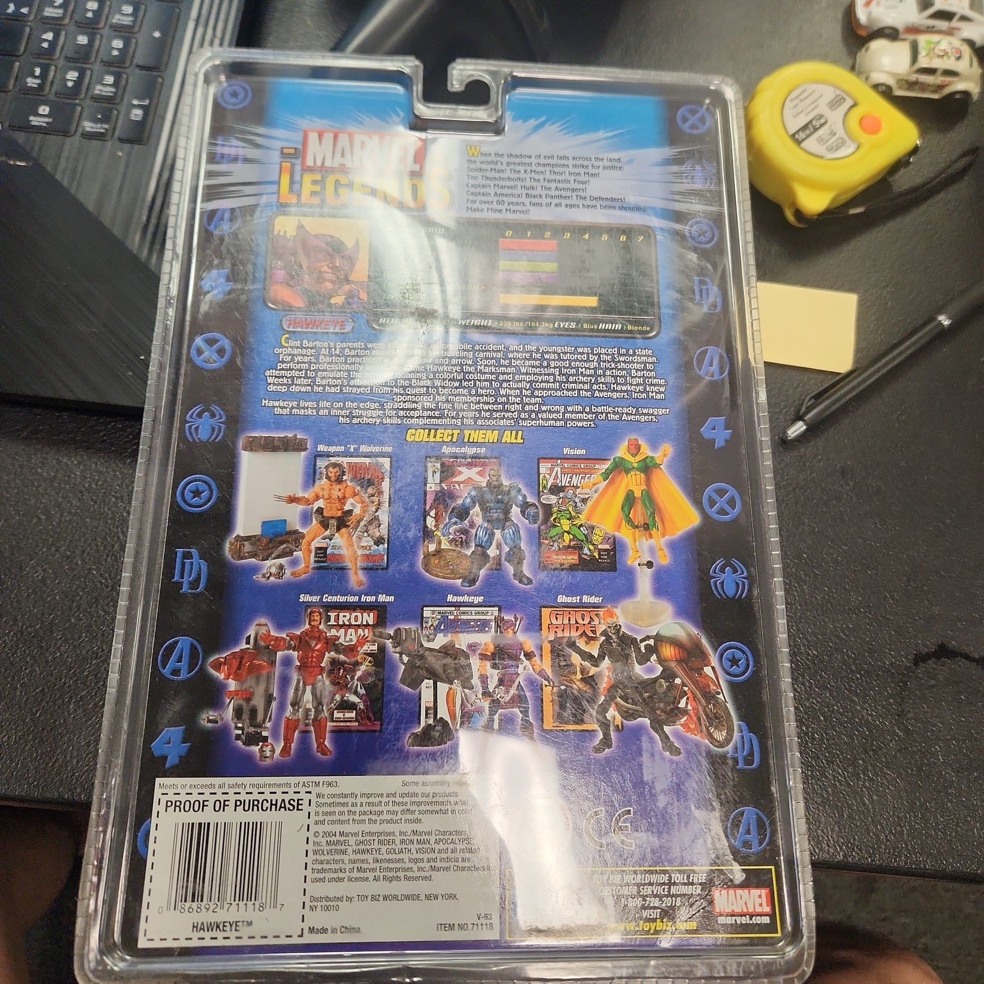 NEW MARVEL LEGENDS HAWKEYE SERIES 7 VII ACTION FIGURE TOYBIZ AVENGERS BOW ARROWS - House of Cars Virginia