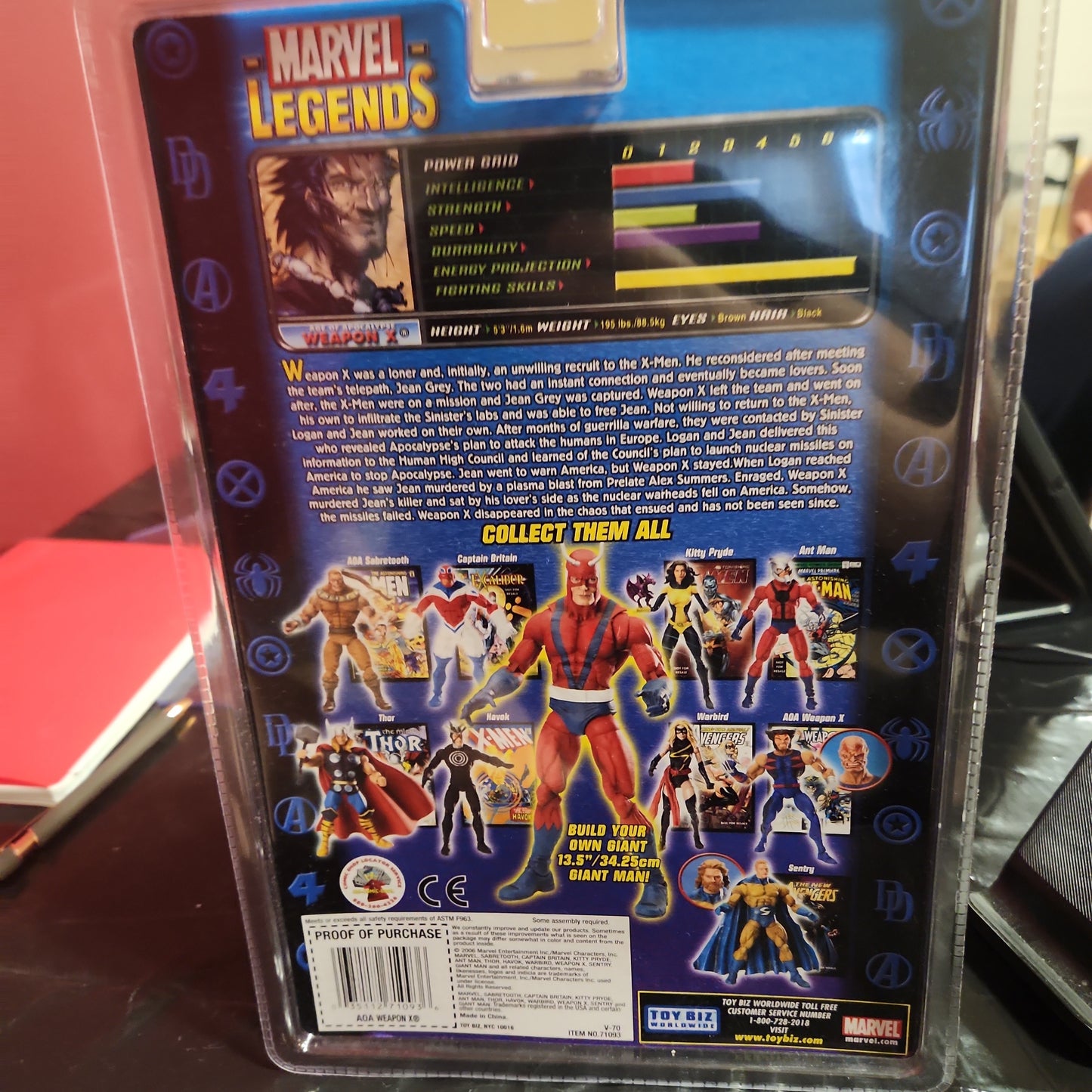 NEW TOYBIZ MARVEL LEGENDS GIANT MAN SERIES WEAPON X 6" BURNT VARIANT FIGURE! B55 - House of Cars Virginia