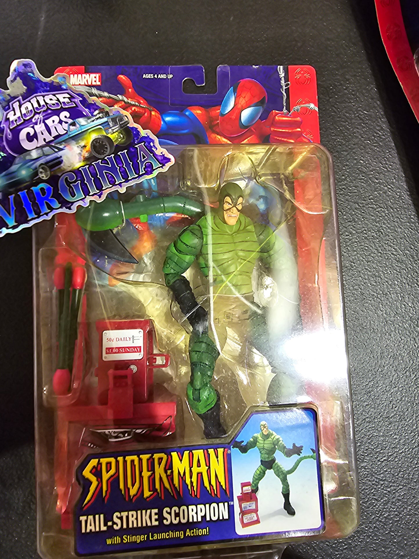 Spider-Man TAIL-STRIKE SCORPION Action Figure 2004 Marvel Toy Biz - House of Cars Virginia