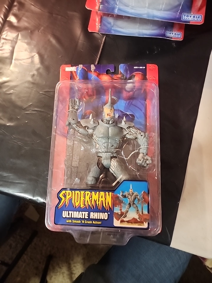 Spider-Man Ultimate Rhino w/ Smash 'N Crush Action! Toy Biz 2004 NEW! - House of Cars Virginia