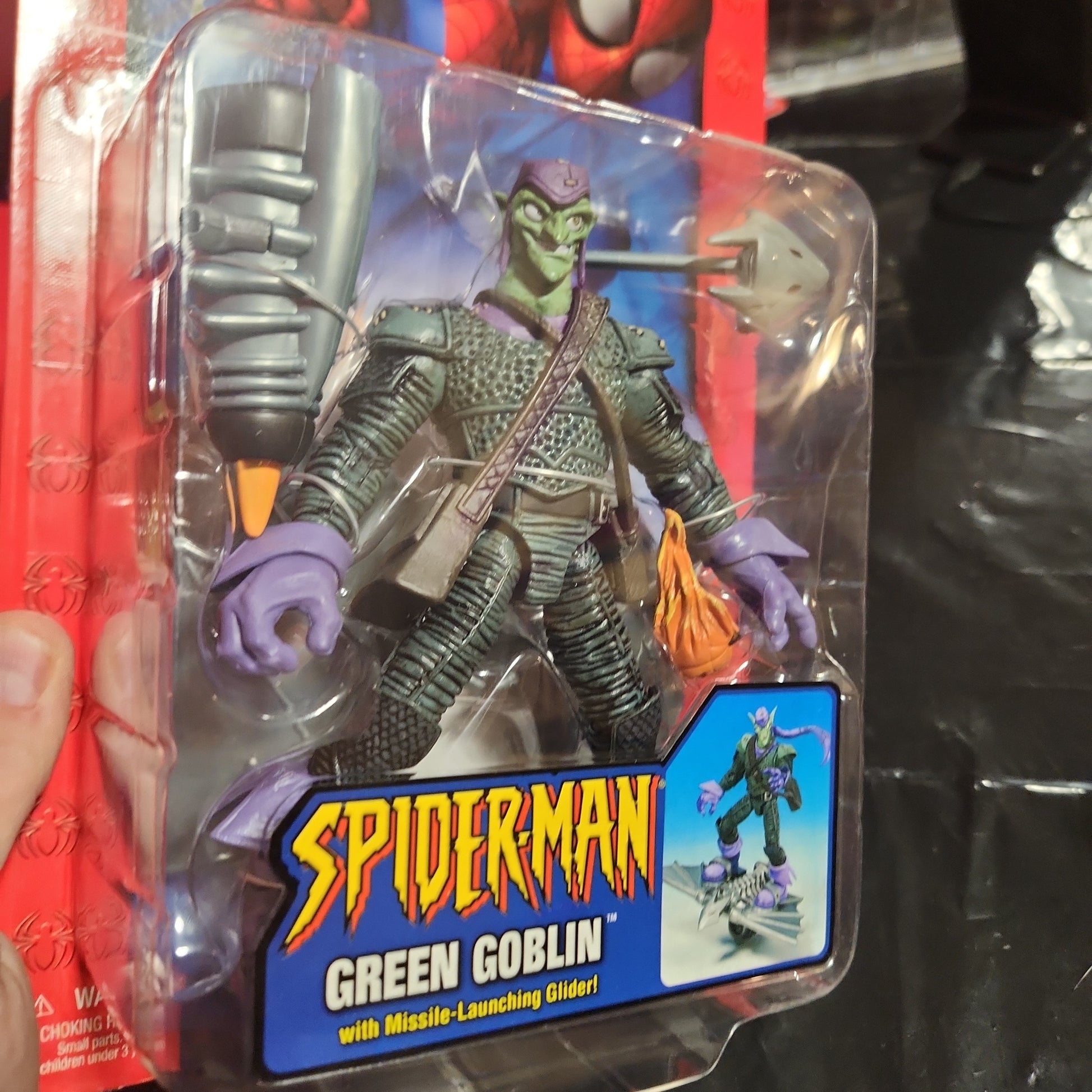 Spiderman Green Goblin with Missile Launching Glider ToyBiz 2004 - House of Cars Virginia