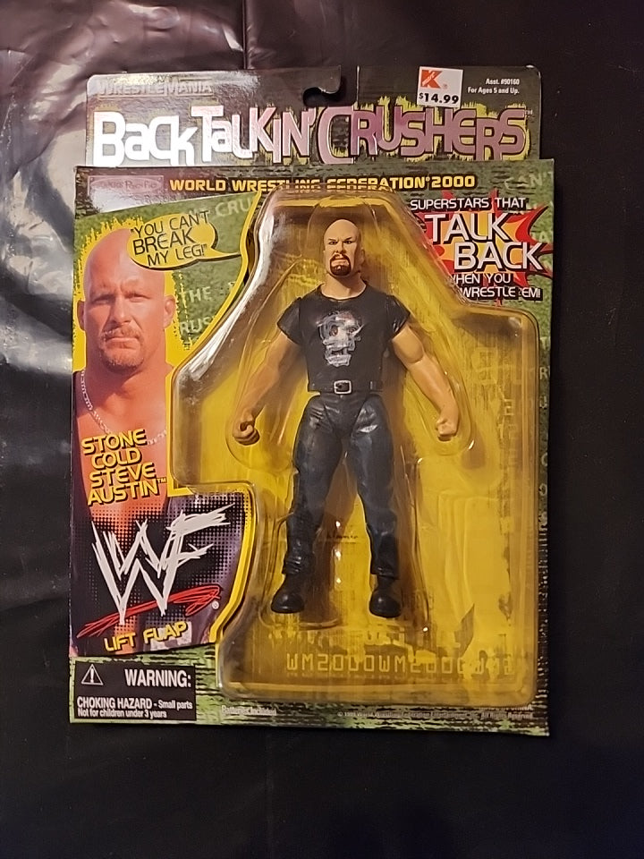 Stone Cold Steve Austin WrestleMania Back Talkin' Crushers WWF 1999 WWE Jakks - House of Cars Virginia
